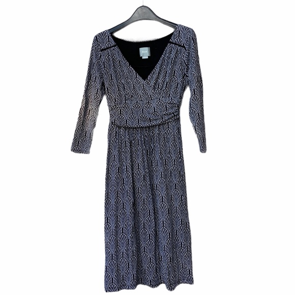 Anthropologie Maeve V-Neck Midi Dress - Picture 4 of 13